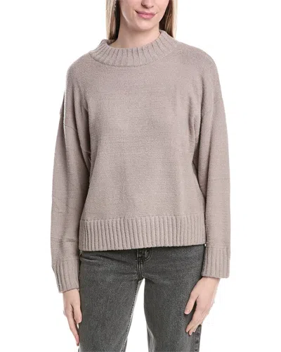 Labiz Soft Fuzzy Sweater In Brown