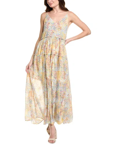Labiz Tiered Maxi Dress In Yellow