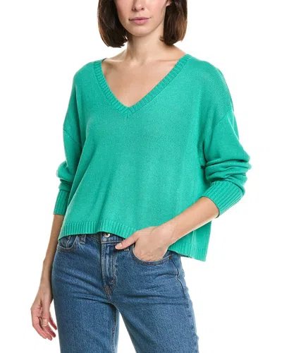 Labiz V-neck Sweater In Green