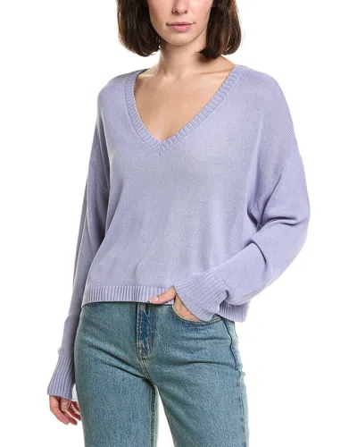 Labiz V-neck Sweater In Purple