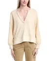 Labiz Waffle Knit Dolman Pullover In Neutral