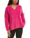 Labiz Wool & Alpaca-blend V-neck Sweater In Pink