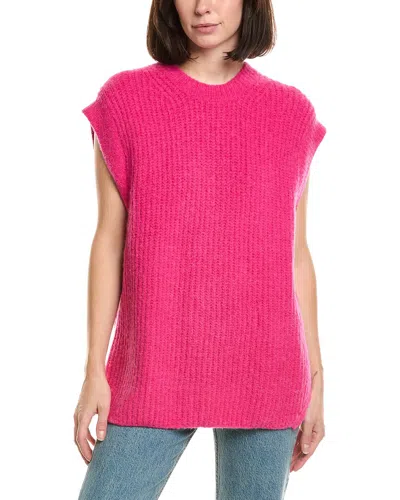 Labiz Wool & Alpaca-blend Sweater Vest In Pink
