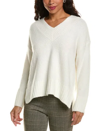 Labiz Wool & Alpaca-blend V-neck Sweater In White