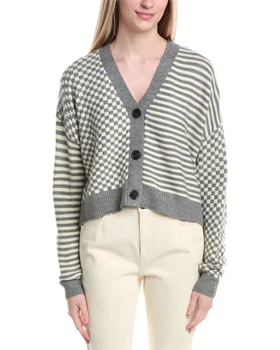 Labiz Wool-blend Cardigan In Grey