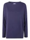Labo Art Carla Long-sleeve Wool Sweater In Blue