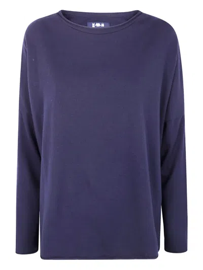 Labo Art Carla Long-sleeve Wool Sweater In Blue