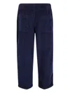Labo Art Corduroy Elasticated Trousers In Blue