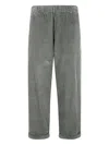 Labo Art Corduroy-textured Trousers In Gray