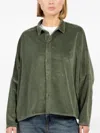 Labo Art Cotton Button-down Shirt In Green