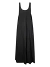 Labo Art Cotton Midi Dress In Black
