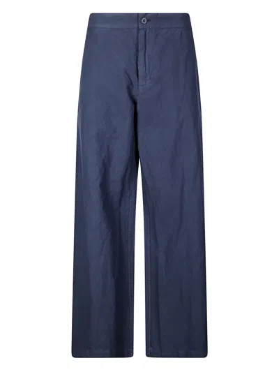Labo Art Cotton Trousers In Blue
