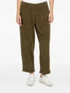 Labo Art Elasticated-waist Corduroy Trousers In Green