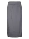 Labo Art Elasticated-waistband Midi Skirt In Blue