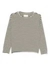 Labo Art Lola Striped Long-sleeve Top In Brown