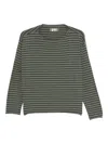 Labo Art Lola Striped Long-sleeve Top In Green