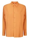 Labo Art Long-sleeve Cotton Shirt In Yellow