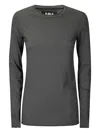Labo Art Long-sleeve Fitted Top In Grey