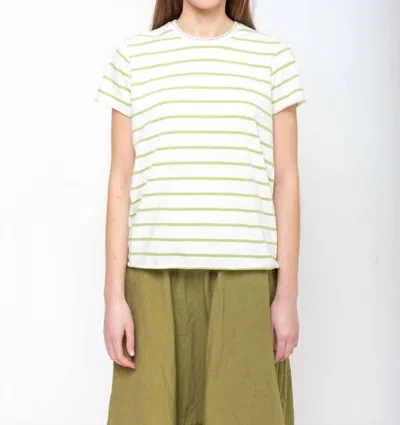 Labo Art Maglia Rico Crew Tee In Pisello In White