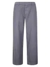 Labo Art Cotton Elasticated-waist Trousers In Gray