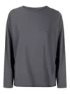 Labo Art Round-neck Gathered-back T-shirt In Gray