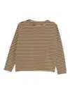 Labo Art Gestreiftes Langarmshirt In Brown