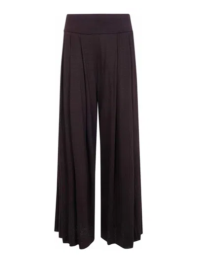 Labo.art Bubi Lieto Linen Wide Leg Trousers In Brown