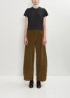 Labo.art Bum Cotton Velvet Pant In Brown