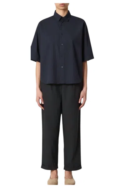 Labo.art Camica Egadi Sushi Shirt In Atlantic In Black