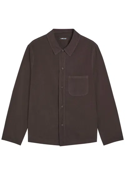 Labo.art Chest Pocket Cotton Shirt In Brown