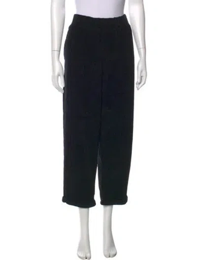 Pre-owned Labo.art Corduroy Straight Leg Pants In Black
