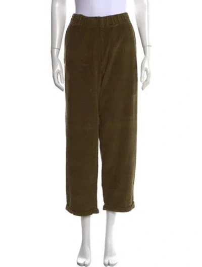 Pre-owned Labo.art Corduroy Straight Leg Pants W/ Tags In Green