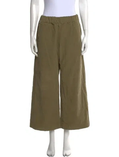 Pre-owned Labo.art Corduroy Wide Leg Pants In Green