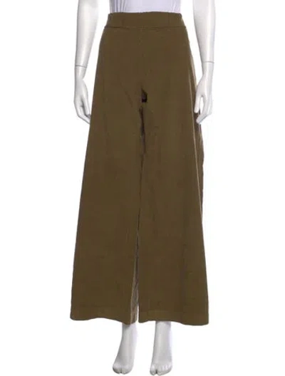 Pre-owned Labo.art Corduroy Wide Leg Pants In Green
