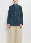 Labo.art Cotton Corduroy Jacket In Blue