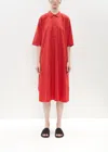 Labo.art Cotton Olio Dress In Red