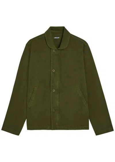 Labo.art Cotton Overshirt In Green