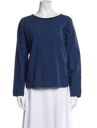 Pre-owned Labo.art Crew Neck Long Sleeve Top In Blue