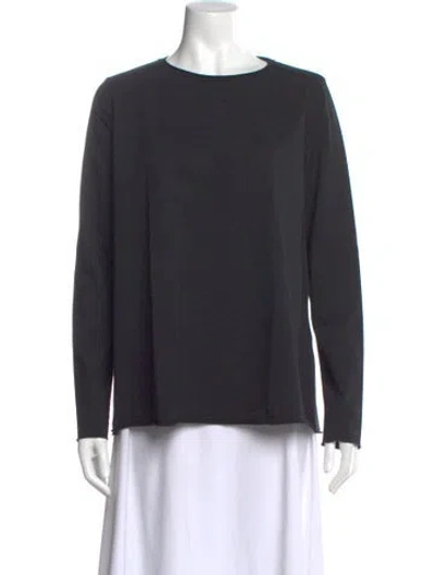 Pre-owned Labo.art Crew Neck Long Sleeve Top In Gray