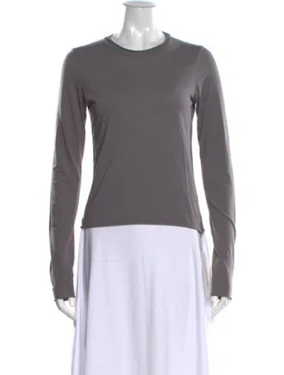 Pre-owned Labo.art Crew Neck Long Sleeve Top In Gray