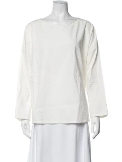 Pre-owned Labo.art Crew Neck Long Sleeve Top W/ Tags In White