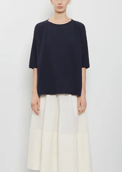 Labo.art Franca Cotton Rock Top In Blue