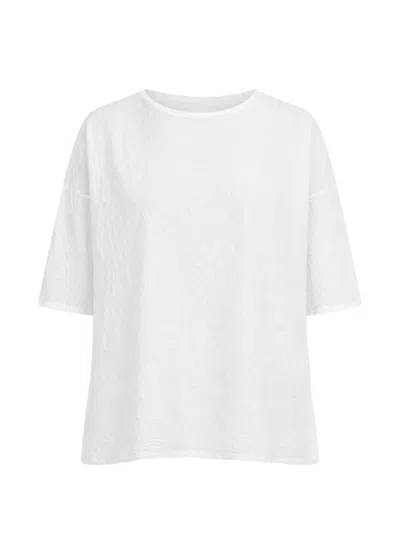 Labo.art Franca Crinkled T-shirt In Animal Print