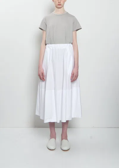 Labo.art Gea Clara Poplin Skirt In White