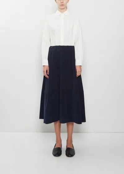 Labo.art Gea Sarca Cotton Skirt In Atlantic
