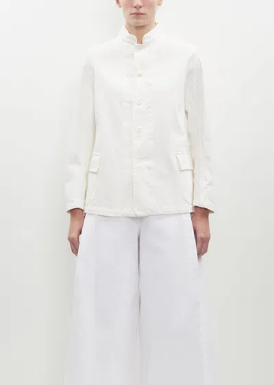 Labo.art Gina Cotton Drill Jacket In Winter White