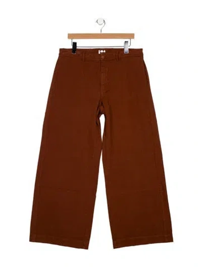 Pre-owned Labo.art High-rise Wide Leg Jeans In Brown