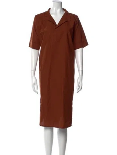 Pre-owned Labo.art Knee-length Dress In Brown