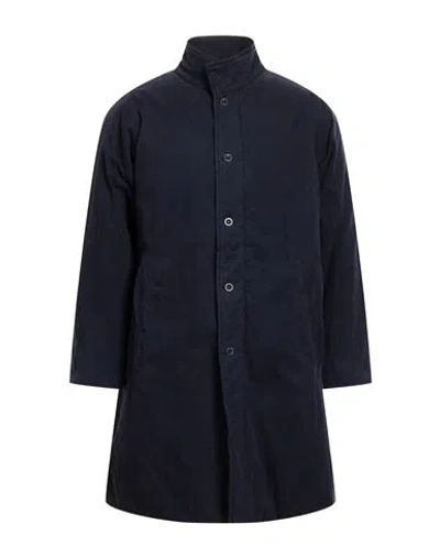 Labo.art Labo. Art Man Coat Navy Size 1 Cotton, Polyamide In Navy Blue