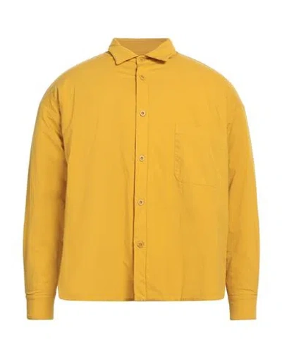 Labo.art Labo. Art Man Shirt Ocher Size 2 Cotton In Yellow